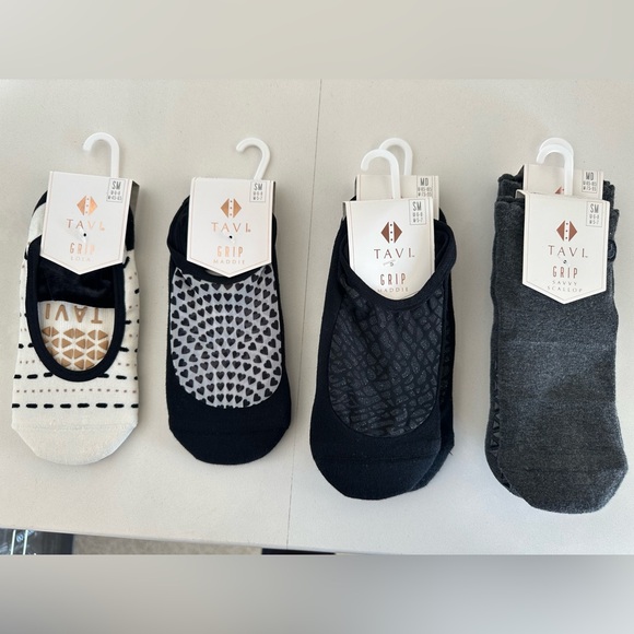 Women's Grip Socks - Brown and Purple - Picture 7 of 10